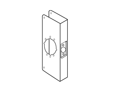 Don Jo 4-10B-2-CW Wrap Around Plate