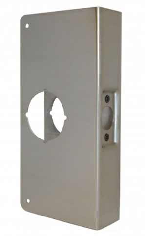 Don Jo Wrap-Around, Stainless, 2 3/4" Backset, 1 3/4" Door