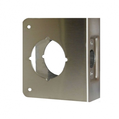 Don Jo Wrap-Around, Stainless, 2 3/8" Backset, 1 3/4" Door