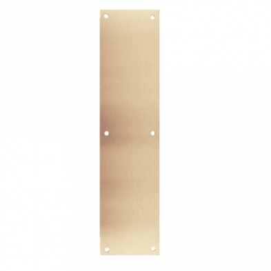 Don Jo 71-612 Push Plate, 4" X 16", .050", Satin Bronze