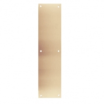 Don Jo 71-612 Push Plate, 4" X 16", .050", Satin Bronze