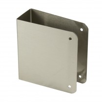 Don Jo Wrap-Around, Stainless, Blank, 1 3/4" Door, 4 1/2"