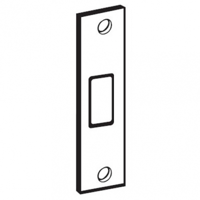 Don Jo A.S.A. Deadbolt Strike, Brass, 4 7/8" x 1 1/4"