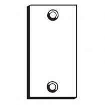 Don Jo Door Filler Plate, Prime, 2 1/4" x 1 1/8"