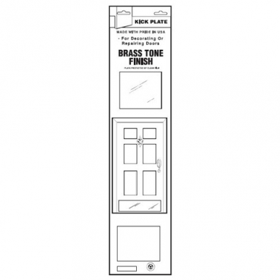 Don Jo Kick Plate, Brass, 8" x 34"
