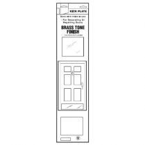 Don Jo Kick Plate, Brass, 8" x 34"