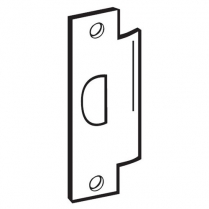 Don Jo A.S.A. Knob Lock Strike, Brass, 4 7/8" x 1 1/4"