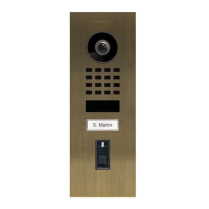 Doorbird D1101FV-F US4 Video Fingerprint Sngl Button Brass
