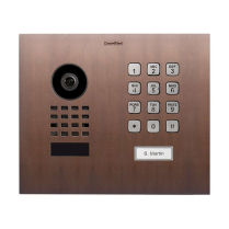 Doorbird D1101KHM-F 10BE Vid Horizontal Keypad Sngl Sqr Brnz