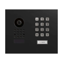 Doorbird D1101KHM-F US19 Vid Horizontal Keypad Sngl Sqr Blk