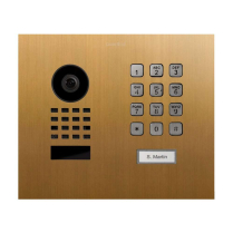 Doorbird D1101KHM-F US4P Vid Horizontal Keypd Sngl Sqr Gold