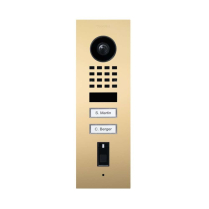 Doorbird D1102FV-F US3 Video Fingerprint Two Buttons Brass