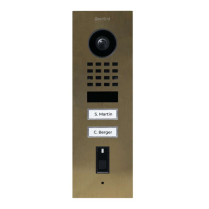 Doorbird D1102FV-F US4 Video Fingerprint Two Buttons Brass