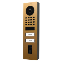 Doorbird D1102FV-S US4P Video Fingerprint 2 Buttons Gold PVD