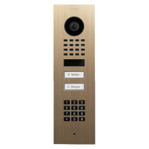 Doorbird D1102KV-F US4 Video Keypad Two Buttons Brass