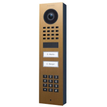 Doorbird D1102KV-S US4P Video Keypad Two Buttons Gold PVD