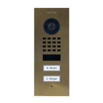Doorbird D1102V-F US4 Video Two Buttons Brass