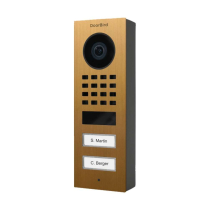 Doorbird D1102V-S US4P Video Two Buttons Gold PVD
