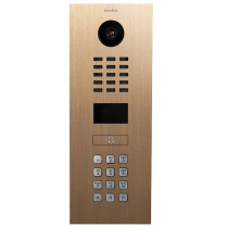 Doorbird D2101KV US4 Video Box Ethernet Keypad Sngl Brass