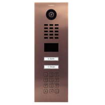 Doorbird D2102KV US10 Vid Box Ethernet Keypad 2 Buttons Brnz