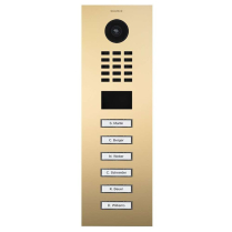 Doorbird D2106V US3 Video Box Ethernet Six Buttons Brass