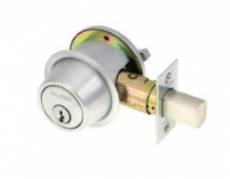 Falcon D241P-626 Single Cylinder Deadbolt, Satin Chrome