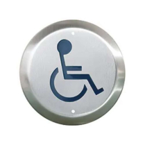 Hager 8228-00H-00-6-RND Nrrw Kntc Oprtr 6 Rnd Whlchr Txt Stl