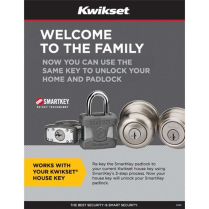 Kwikset 026 SMT Lng Shkl PDL 50mm Smartkey Padlock - Long