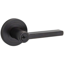 Kwikset Signature Contemporary Halifax Round Rose Grade 2 Lever Set