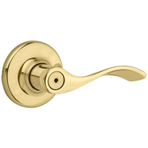300BL 3 RCAL RCS BALBOA POLISHED BRASS PRIVACY LEVER