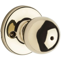 Kwikset 300P 3 RCAL RCS Polo Brass Privacy Knob