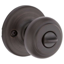 Kwikset 400CV 11P SMT Cove Knob Venetian Bronze Keyed Entry