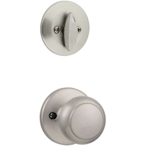 Kwikset 604CV 15 RCAL RCS Cove Satin Nickel Knob Int Pack