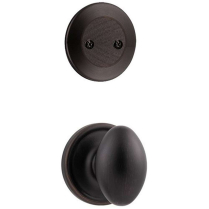 Kwikset 606L Laurel Egg Dummy Inactive Interior Trim for Handleset