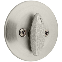 Kwikset 667 15 One Sided Deadbolt w/ Exterior Plate