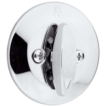 667 26 ONE-SIDED DEADBOLT POLISHED CHROME W/ EXTERIOR PL