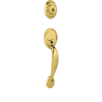 Kwikset 687Da Lip 3 RCAL RCS Dakota Brass Handleset Non-SMT
