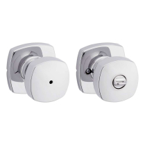 Kwikset 730AYKMDT6ALRCS Midtown Knob Privacy Arroyo Chrome