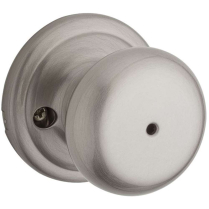 Kwikset 730J 15 Juno Knob Satin Nickel Privacy Set
