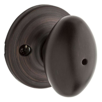 Kwikset 730L 11P RCALS Laurel Egg Gc Venentian Bronze Privacy Knob