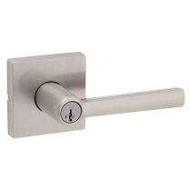 Kwikset 740MRL SQT 15 SMT Montreal Lever (Square) Keyed Entry SmartKey Satin Chrome