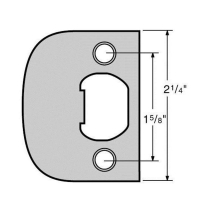 Kwikset 83437 26/26D Sq. Lip Strike Chrome Square Corner