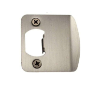 83796 US15 FULL LIP STRIKE SATIN NICKEL 1/4" ROUND CORNER