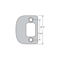Kwikset 85303 2-1/4&rdquo; Full Lip Round RCS4 Deadbolt Strike Pla