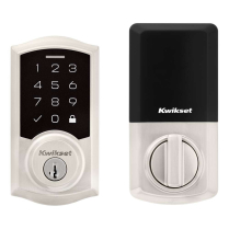 Kwikset 270 Touchpad Deadbolt Traditional Satin Nickel