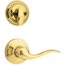 Kwikset 966TNL 3 LH Tustin Lever Brass Interior Pack