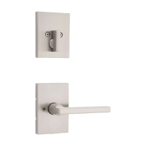 Kwikset 971HFLRCT15 San Clmte Rect Trim Single Cyl Nkl