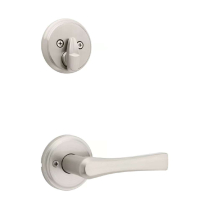 Kwikset 971KAL15 Katella Lever Single LEP Low profile Nickel