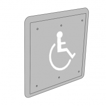 LCN 8310-853 Actuator, Wall Mount, Logo, 4-3/4" X 4-3/4"