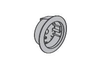 LCN 8310-868F Box, Flush Mount, 4-1/2" Round